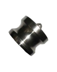 Stainless Steel Cam & Groove Adapter, 1 Inch Dust Plug