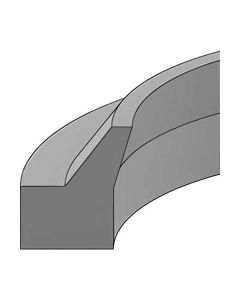 AN Style Urethane Wiper Ring, 0.56 Inch Rod Diameter, 0.82 Inch Groove OD, Inch Groove Width