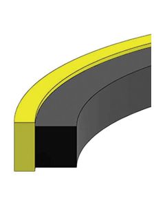 Style 1800 Glass-Filled PTFE Piston Seal, 4.00 Inch Bore Diameter, 3.44 Inch Groove Diameter, Inch Groove Width