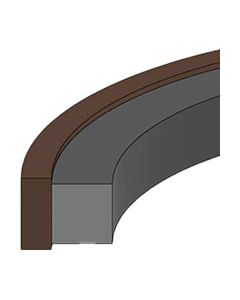 Style 1850 Bronze Filled PTFE Piston Seal, 6.00 Inch Bore Diameter, 5.24 Inch Groove Diameter, Inch Groove Width