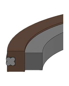 Style PSC Bronze Filled Piston Seal, 5.00 Inch Bore Diameter, 4.38 Inch Groove Diameter, Inch Groove Width
