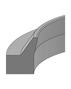 ST Style Urethane Wiper Ring, 1.13 Inch Rod Diameter, 1.50 Inch Wiper OD, 3/16 Inch Base Thickness