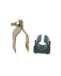 100-200 Series Pipe & Tubing Support Clamp, 1 inch Tubing, Clamp: Zinc plated steel, Nut: Steel Nylock, Stud / Bolt: Steel weld stud