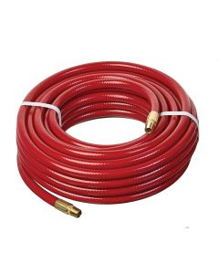 Light Duty Air Tool Hose Assembly, Red, 0.38 Inch Hose ID, 50 ft Foot Long