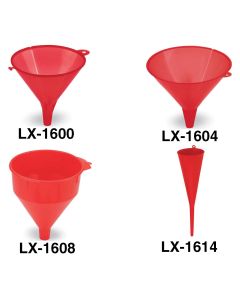 Black 8 oz. Plastic Funnel
