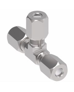 7000 Series Ermeto Steel Flareless Fitting, 0.50 Inch Tube OD Union Tee