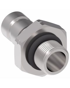 FD90 Series SAE J1502 Interchange Diagnostic Quick Disconnect, Male Half, -04 Coupling, M 14 x 1.5 Male Metric O-Ring