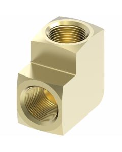 1/4INV.FL. X 1/8 FP 90  BRASS