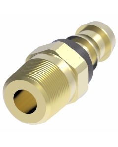 BRASS 3/8" MP X 1/4" HB FITT.