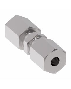 Steel Metric Flareless Fitting, 15.00 mm L Series Union