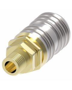 Danfoss / Eaton Hansen and Gromelle 1300 Socket Brass 3/8-18 IN NPTF Male 1/4 IN Body Size