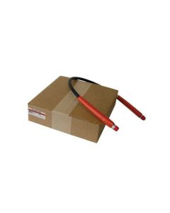 Rubber, Wire-braid Hydraulic Hose Assembly, 0.38 Inch ID Hose, 3 ft Foot Length, 3/8 NPTF Fittings, Plastic Guard, Up To 10000.00 PSI