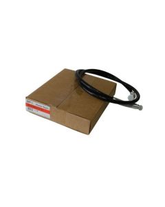 Polyurethane Hydraulic Hose Assembly, 0.25 Inch ID Hose, 2 ft Foot Length, 3/8 NPTF Fittings, Spring Guard, Up To 10000.00 PSI