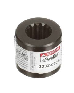 Precision Splined Hub, 14 Tooth SAE C, 12/24 DP, 30&deg; PA, 1-1/4 O.D. Spline, 2.25 Inch OD, 2.00 Inch Long