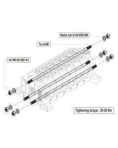 VD6A Series Salami VD6A/3 SECTION BOLT Kit