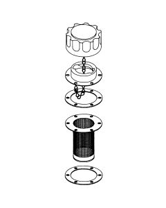 Filler-Breather, 3.74 in. Plastic basket, without pressurisation