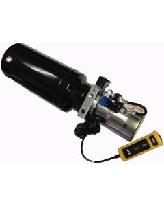 DC-20SF Series Solenoid Operated Power Up/Gravity Down Power Unit, 12V DC 1 Terminal Std. Duty Corrosion Resistant Plate Finish Motor, 2.20 GPM At 500 PSI, 1.30 GPM At 2000 PSI