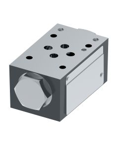 SystemStak Pilot-Operated Check Valve, NFPA-D03 Size, Single Pilot Check in A Piloted from B, 14.5 PSI Cracking Pressure, 3:1 Pilot Ratio