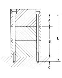 Valve Mounting Bolt Kit, 10-24 X 3, 4 Per Pack
