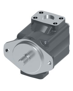 35VQ Series Vane Pump, 21 Ring Size, 14 Tooth SAE C Splined Shaft, Outlet Opposite Outlet, CW Rotation