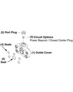 SD16 Series Walvoil OUTLET Cover For SD16 Series (FS