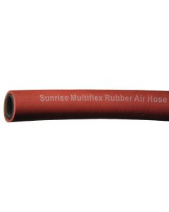 Sunrise Multiflex Rubber Air Hose, Red, 2.13 Inch OD, 1.50 Inch ID, Up To 290.00 PSI