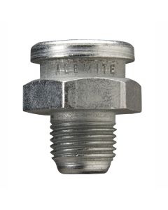 Standard Button Head Grease Fitting, 1/8 in PTF, 11/32 in Shank, Straight