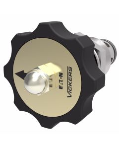 NV1-10 Series Needle Cartridge Valve, Black Knob, Housing: None