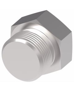 Steel Adapter, 3/8-24 Male JIC 37 deg Flare Hex Plug