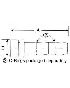 E-Z Clip Series Fittings, Lifesaver, Straight