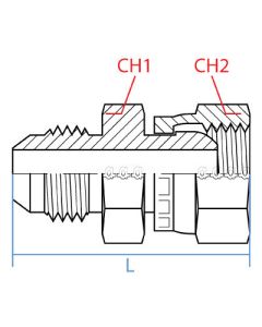 Male Jic-Female Metric Swivel