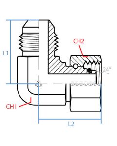 90* Mjic-Fem Metric Soft Seal