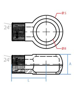 Mdin 24* Series L-Metric Banjo