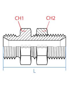 1.67"Long Mbspp-Mbspp Bulkhead