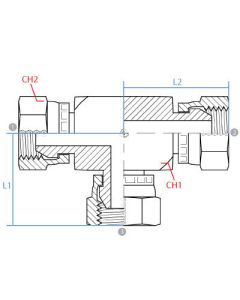 Female Bspp Swivel Tee
