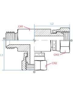 Male Run Swivel Bspp Tee