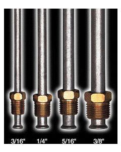 Steel Brake Line Assembly, Domestic Style, 5/16 x 12 Inch