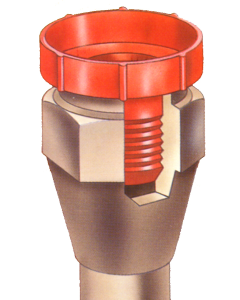 Polyethylene -20 JIC (1-5/8-12) Protective Threaded Plug for Flared Fittings