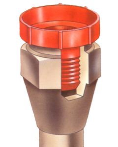 Polyethylene -06 JIC (9/16-18) Protective Threaded Plug for Flared Fittings