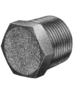Sintered Metal Filter Vent, 1/2 NPT,  Inch Long