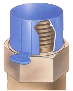 Polyethylene 1-1/2 NPT Protective Tear Cap For Pipe Threads
