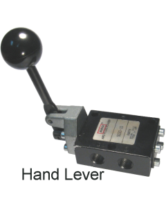 50 Series Manually Operated Pneumatic Valve, 3-way 2-position, Manual Return, 1/8 NPT (Side) Ports, 16 Flow Rating