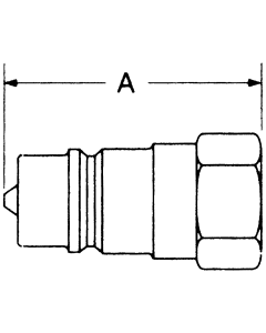 5600 Series Industrial Interchange Quick Disconnects, Male Half, Coupling, Female SAE O-Ring Boss (Straight Thread O-Ring)