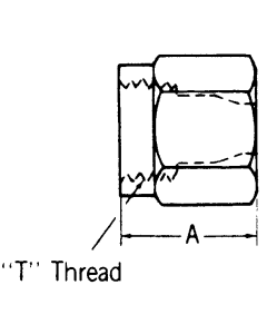 Versil Flare Flareless Tube Nuts, JIC 37 deg Flare