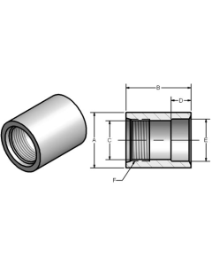 Steel Socket Weld Full Couplings