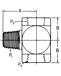Steel Adapters, Male NPT Branch To Female NPT Run, Tee