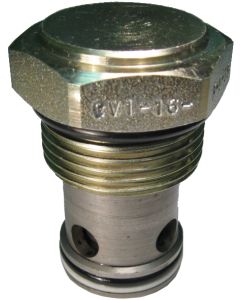 CV1-16 Series Cartridge Check Valves, Up To 3000 PSI & 40 GPM
