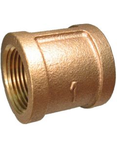 Brass Pipe Fitting, 2 Inch Coupling