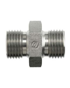 M16X1.5-M16X1.5 HEX NIPPLE W 60 DEG SEAT