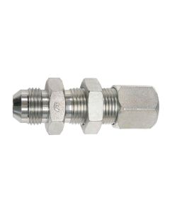 08MJ-08BT BLKHD STRAIGHT WITH LOCK NUT